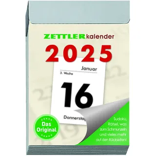 Zettler Tagesabreißkalender S 2025 - Tagesabreißkalender 2025