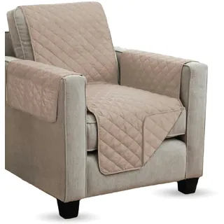 BestLivings Sesselschoner gesteppt - 190x165cm - Beige