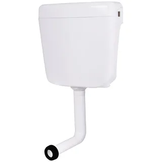 Belvit Aufputz Spülkasten AP Spülkasten Aufputzspülkasten für Stand-WC Toilette Weiß