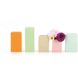 REMEMBER Vase Mini 5tlg. Porzellan Bunt