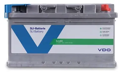 Continental Starterbatterie LB4 85Ah 760A [Hersteller-Nr. 2800012024280] für VW, Opel, Jaguar, BMW, Mercedes-Benz, Lancia, Dodge, Chevrolet, Peugeot,