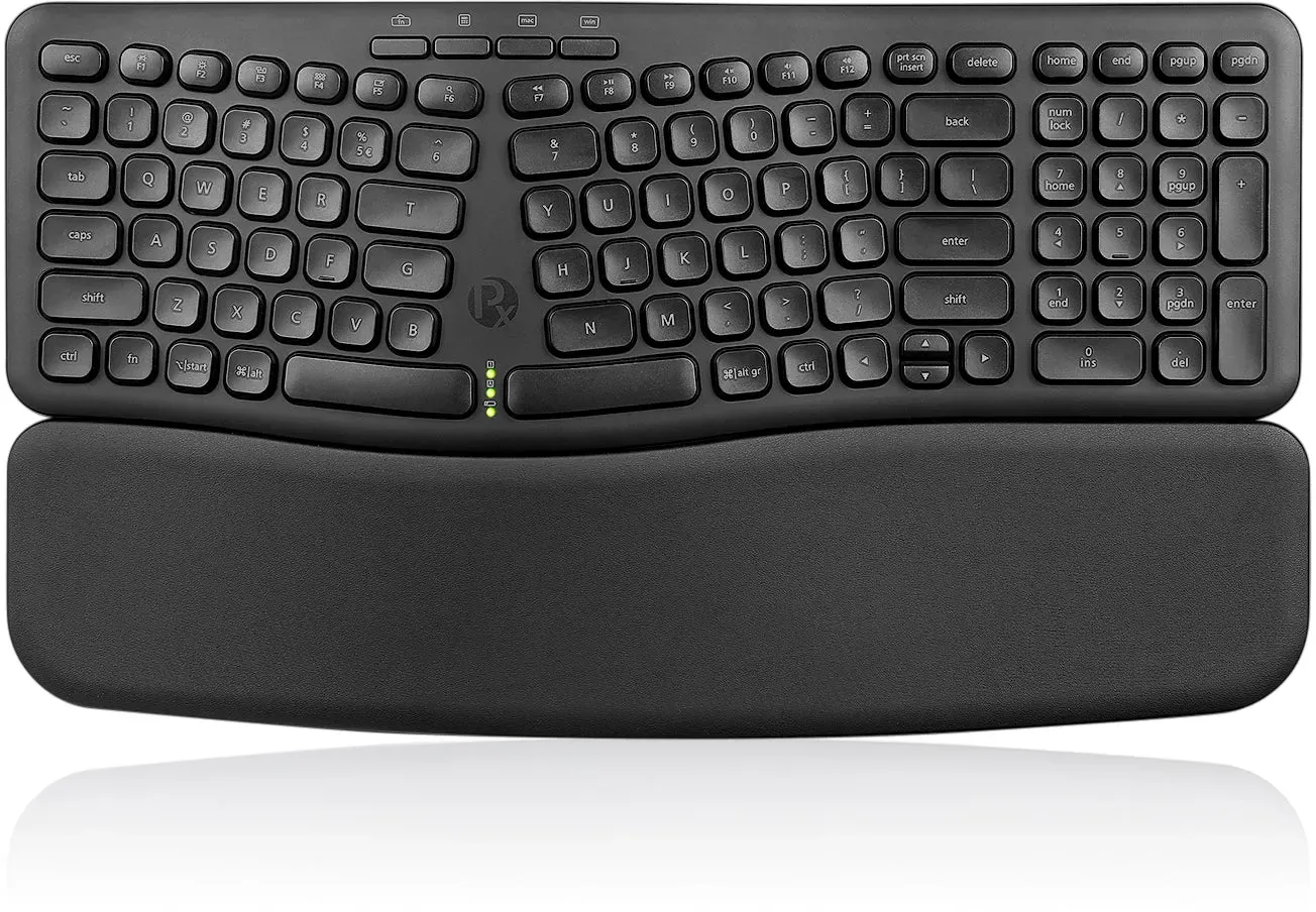 PERIBOARD-636 Kabellose Ergonomische Kompakte USB-Tastatur