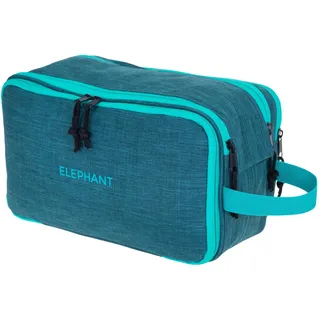 Elephant Gin Kulturtasche groß Reise Tasche Damen Herren Kulturbeutel Waschtasche Beautycase Outdoor Camping Toiletry Bag Kosmetiktasche Tasche Sauna Elephant Travel Washbag (Grün-Türkis Petrol 13028)