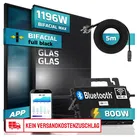SUNNIVA® 1196W Balkonkraftwerk 800W komplett Steckdose, ASTRO-ENERGY 800W Wechselrichter, PV Solaranlage Komplettset, 2x 460W BIFAZIAL, FULL BLACK, Glas-Glas Solarmodule, inkl.5m Kabel, Bluetooth