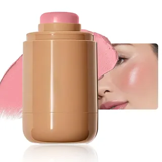 Pocket Blush Stick - Matt Glatt Intensive Farbe Creme Rouge Stick Für Wangen Und Lippen - Natürliches Und Leuchtendes Finish Long-Wearing Cream Blush Für Frauen Mädchen (01 Piggy, 1 Pcs)