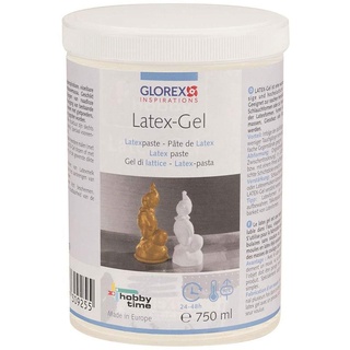 Glorex  GLOREX 6 2305 40 - Latex - Gel, Latexpaste, 750 ml, natürliche, lufthärtende Formbaumasse auf 1-Komponenten-Wasserbasis vom Kautschukbaum