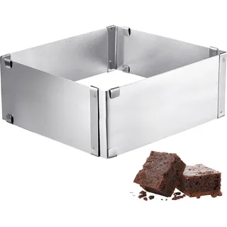 Westmark Backrahmen, Verstellbar: 15,5 - 28 cm, Extra hoch: 8 cm, Rostfreier Edelstahl, Silber, 31332260