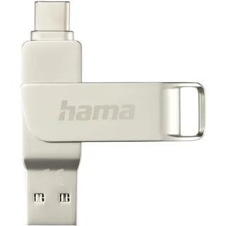 Hama C-Rotate 512GB USB-C/USB-A 100MB/s silber