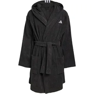 adidas Hooded Dressing Gown Bademantel Black S