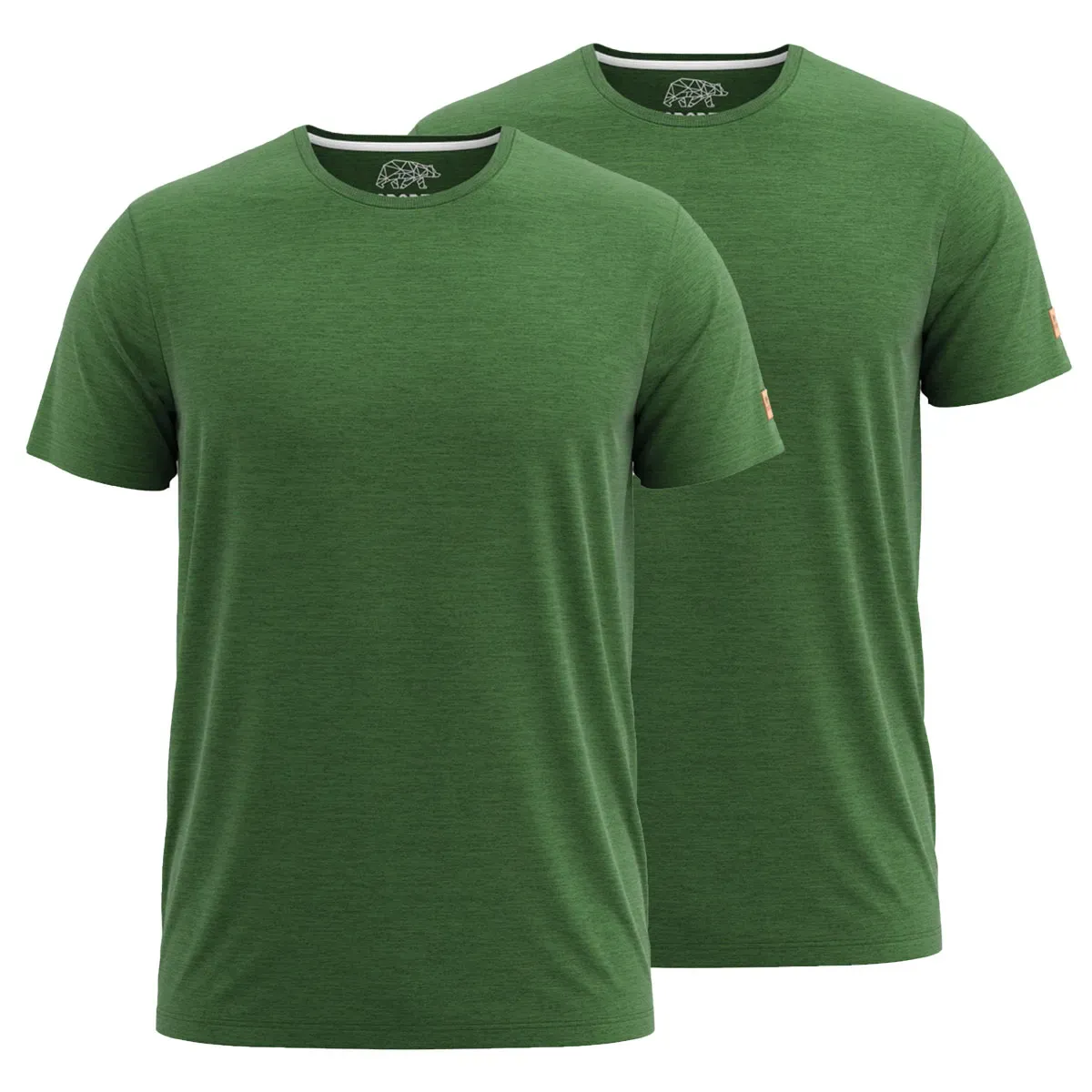 FORSBERG einfarbiges T-Shirt im Doppelpack