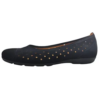 Gabor Damen Klassische Ballerinas, Frauen Flats,Ballett-Schuhe,Ballet-Flats,flach,Ausgehschuhe,Abendschuhe,Slip-ons,Pumps,schwarz,37 EU / 4 UK - 37 EU