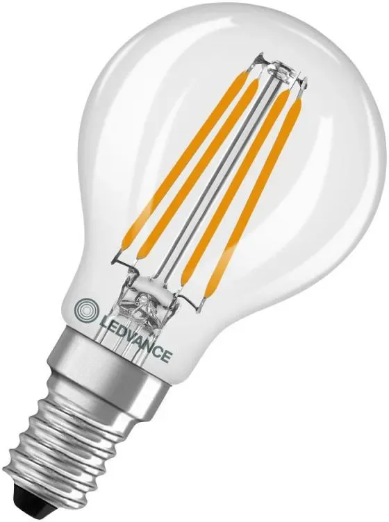 Ledvance E14 LED Filament Tropfenlampe Classic P60 klar 5,9W wie 60W 3000K warmweißes Licht