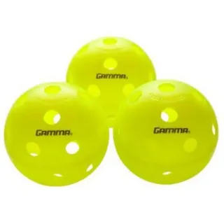 Gamma Pickleball Gamma Pickleball Indoor Ball 3 Pack-Pack gelb