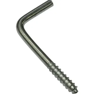 GARDINIA Schraubhaken verzinkt Silber Matt 25 mm 20 Stück