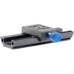 Novoflex CASTEL-MINI II Einstellschlitten (Stativschlitten), Stativ Zubehör, Grau