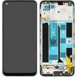 realme LCD + Touch + Frame für RMX3085 8 - cyber black, Weiteres Smartphone Zubehör, Schwarz
