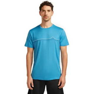 Icebreaker Merino 150 Tech Lite Range Stripes Blau L