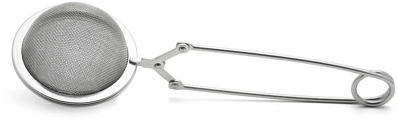 WEIS Teebrüher Teesieb Teefilter Zange aus Edelstahl für 1 bis 2 Tassen