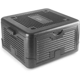 LACOR - 66064 - Thermobox, hergestellt aus EPP, hält Lebensmittel kalt oder warm, leicht, robust und isolierend, wasserdicht, vollständig faltbar, 18 l, Schwarz