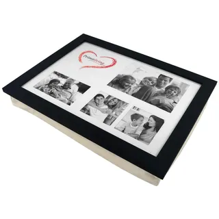 PrimoLiving Knietablett mit Fotorahmen- 43 x 32,5 x 8 cm – Tablett als Laptopunterlage – Sofa oder Bett-Tablett - P-779