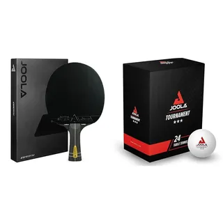 JOOLA Profi Tischtennisschläger Infinity Carbon, ITTF genehmigter & Tischtennisbälle Tournament Selektierte 40+mm Durchmesser