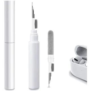 Airpods Reinigungsset für Airpods 1/2/3/Pro, Kuataty 3 in 1 Kreatives Kopfhörer Cleaning Kit, Tragbarer Airpod Zubehör Reinigungsstift Kompatibel Kopfhörer Ladebox, Kamera, PC, Handy