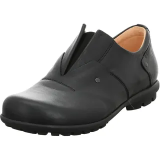 Think! Herren KONG chromfrei gegerbte nachhaltige Halbschuhe, SCHWARZ 0000