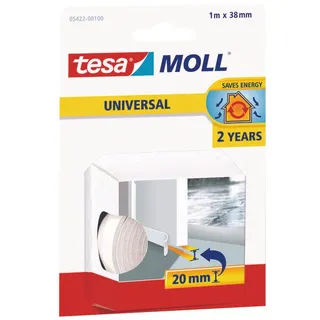 Tesa tesamoll UNIVERSAL Türbodendichtung 38 mm x 1 m weiß