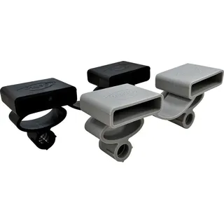 Coemo Set 10 Stk Kappen Duo für Lattenroste Ersatzkappen Schwarz 35x12 cm