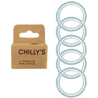 Chilly's 5er Set Ersatz-O-Dichtungsringe aus Silikon für 750ml Trinkflaschen, M_B750RINGBOX