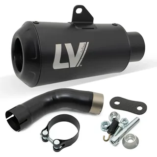 LeoVince Slip-On Schalldämpfer SBK LV-10 Full Black für Kawasaki Z900