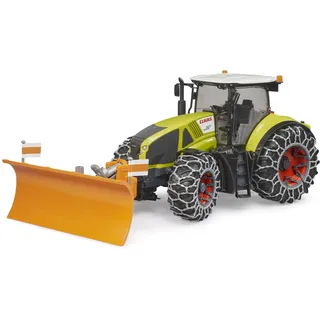 Bruder 03018 Claas Axion 950 mit Schneeketten und Räumschild