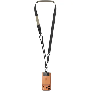 elago Phone Lanyard Kompatibel mit allen Smartphones - 2 Arten von Telefonanhänger, verstellbarer Schulter- und Nackenriemen mit FIDLOCK Magnetverschluss und Karabiner (Schwarz) - Einheitsgröße