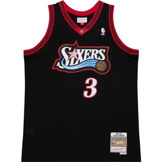 Mitchell & Ness Mitchell & Ness, Damen, Sportshirt, Trikot Philadelphia 76ers (M), Schwarz, M