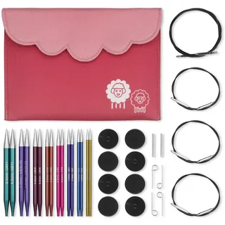 KnitPro Zing Deluxe Austauschbares Nadelspitzen-Set 5" (13 cm) | 8 Größen (3,5 mm bis 8 mm)