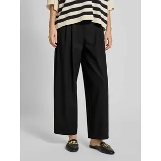 Stoffhose in verkürzter Passform Modell 'ERIN', Black, 42