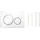 weiß matt lackiert/easy-to-clean-beschichtet/hochglanz verchromt