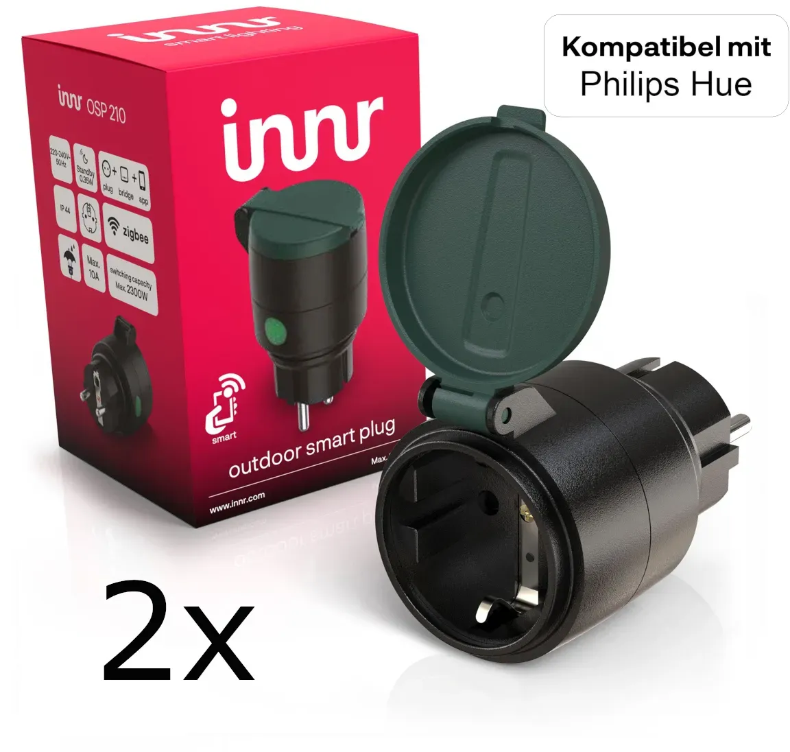 INNR OUTDOOR SMART PLUG - EU plug 2x Bundle Smart-Home