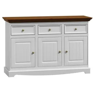 JVmoebel Anrichte Kommoden Regal Holz Schrank Anrichte Landhaus Kommodenschrank Anrichte (Anrichte), Made in Europa weiß