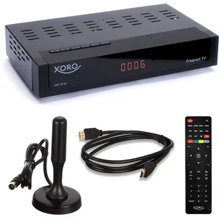 XORO HRT 8730 DVB-T2 HD Receiver im Set – inklusive 6 Monate Freenet TV und Zubehör