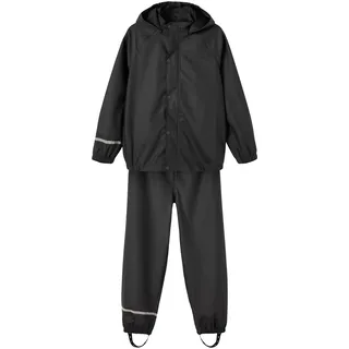 NAME IT Unisex NKNDRY RAIN NOOS Regen Set, Black, 122