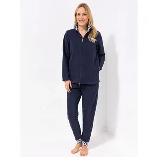 POLARSTERN HOMEWEAR Hausanzug Mikrofaser Fleece Jacke & Hose Druckdetails