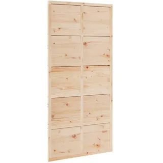 vidaXL Scheunentür 100x208 cm Massivholz Kiefer