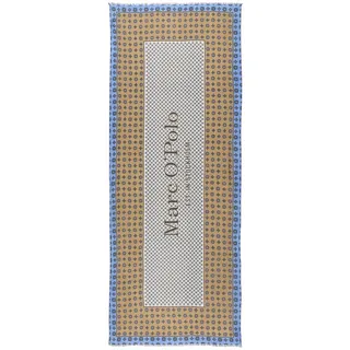 Marc O'Polo Marc OߴPolo Damen Schal mit Allover-Print leicht, Mehrfarbig (Multi/Pure Sand), One Size