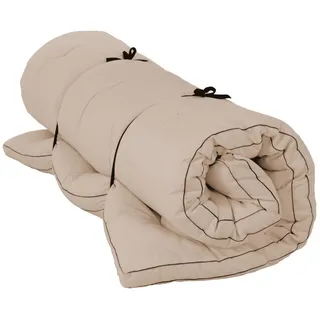 Vita-Line Shiatsu Futon Vegan 100% Baumwolle, Breite: 100 cm, Länge: 200 cm, Farbe: F060 Beige