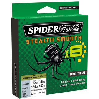 SPIDERWIRE Stealth Smooth 8 New 2020, 8-Fach geflochtene Schnur mit Mikrobeschichtung, 150m, 0,05mm - 0,39mm, 5,4kg - 46,3kg, RED (150, 0,29mm - 26,4kg)