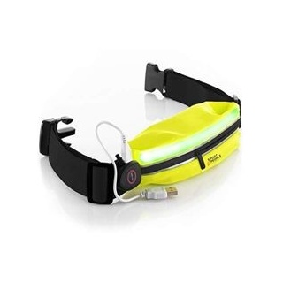 Sport2People reflektierende Laufgürteltasche USB wiederaufladbarem Licht Lauf...