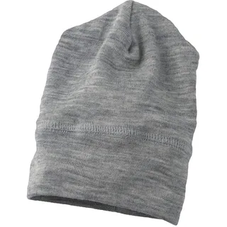 Engel - Baby- Mütze Wolle/Seide - Mütze Gr 98/104) grau