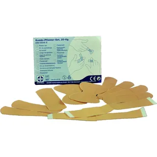 Gramm medical Kombi-Pflasterset Hautfarben 20-teilig für DIN 13157:2021-11 und DIN