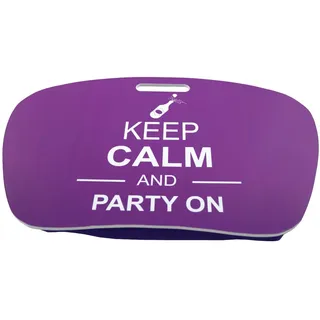 PrimoLiving Knietablett (Knietablett mit Tassenhalter, Keep Calm)